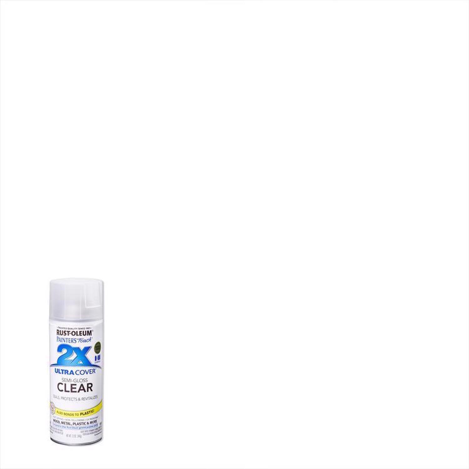Rust-Oleum Painter's Touch 2X Ultra Cover Semi-Gloss Clear Acrylic Coating Spray Paint 12 oz