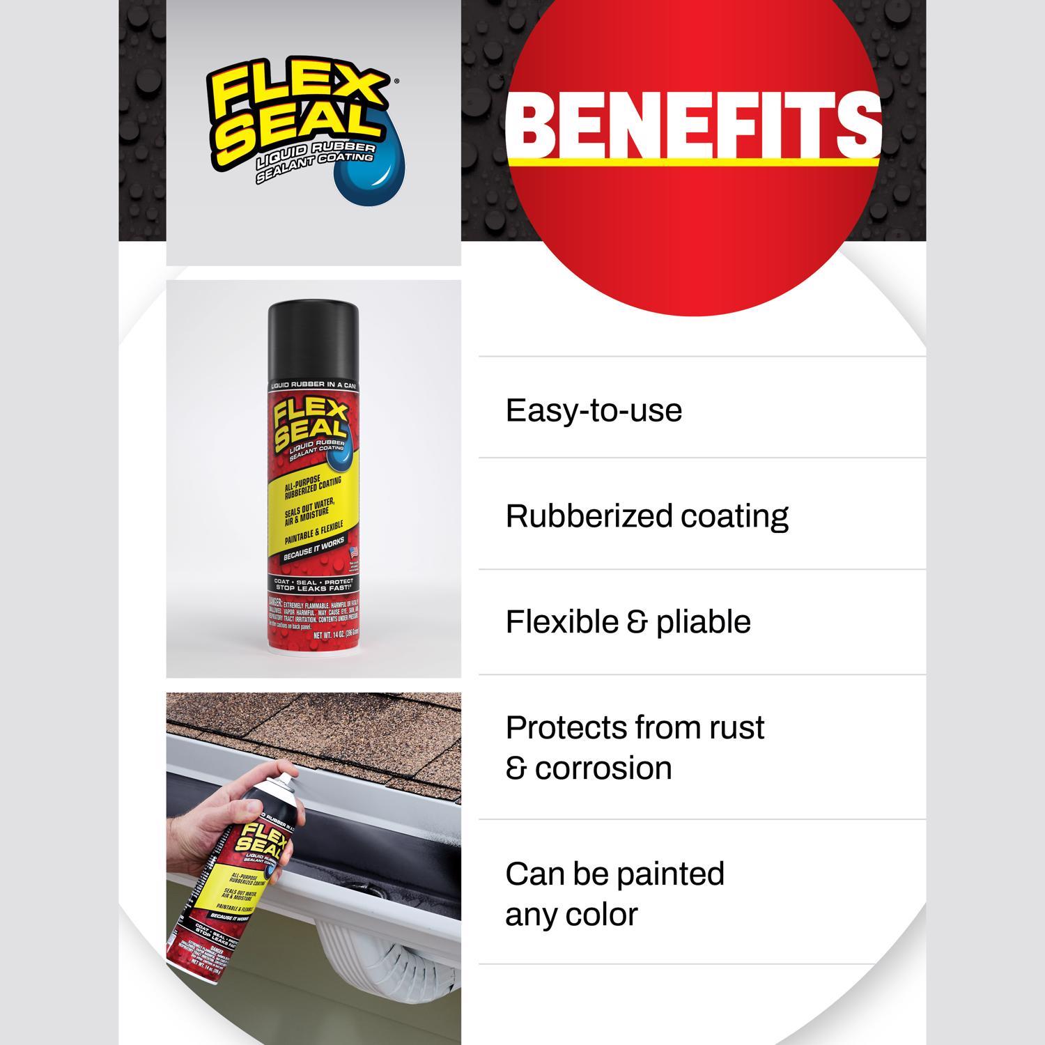 Flex Seal Family of Products Flex Seal Off White Brite Rubber Spray Sealant 14 oz