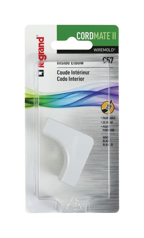 Legrand CordMate II 1.5 in. L Inside Elbow 1 pk
