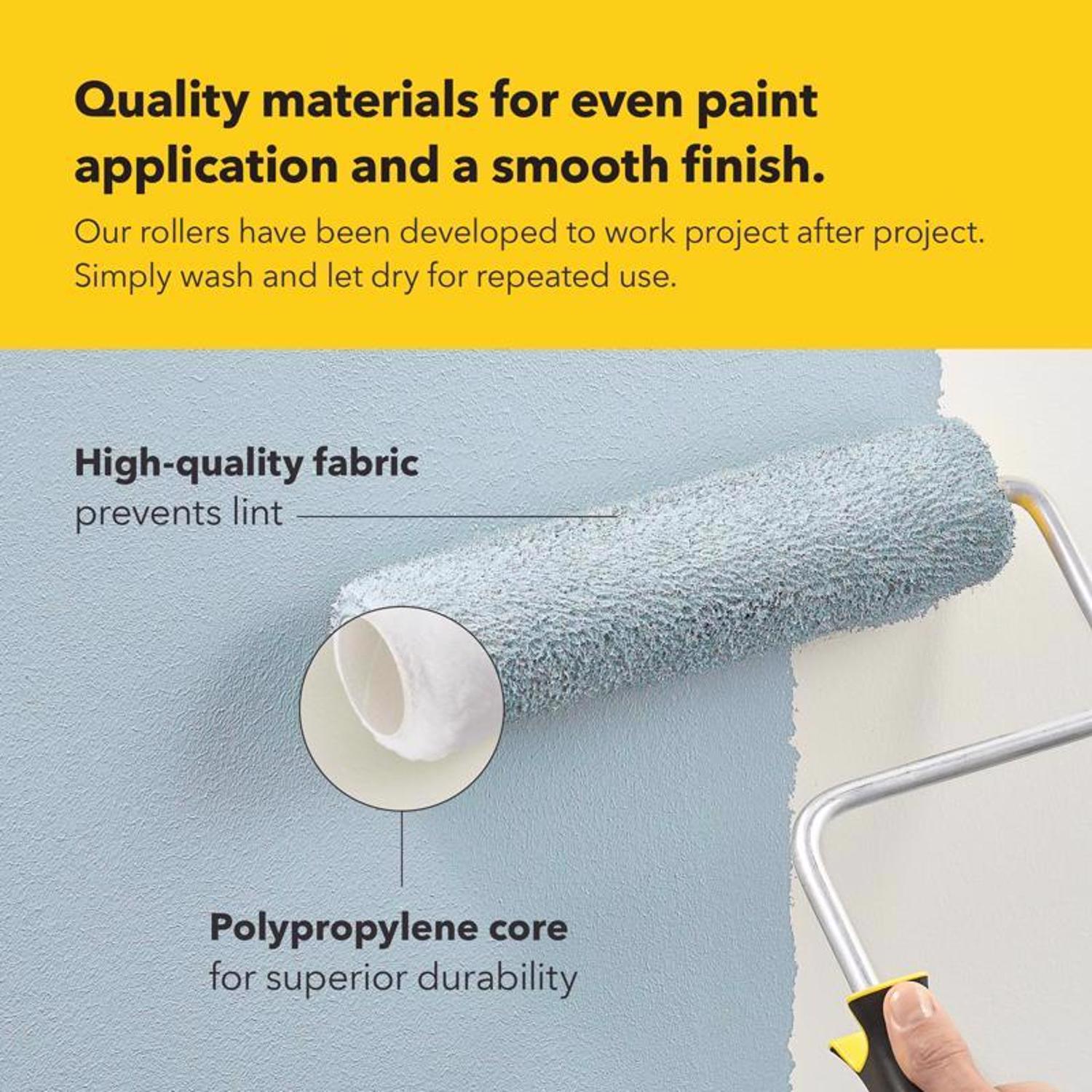 Purdy Contractor 1st Polyester 9 in. W X 3/8 in. Paint Roller Cover 3 pk