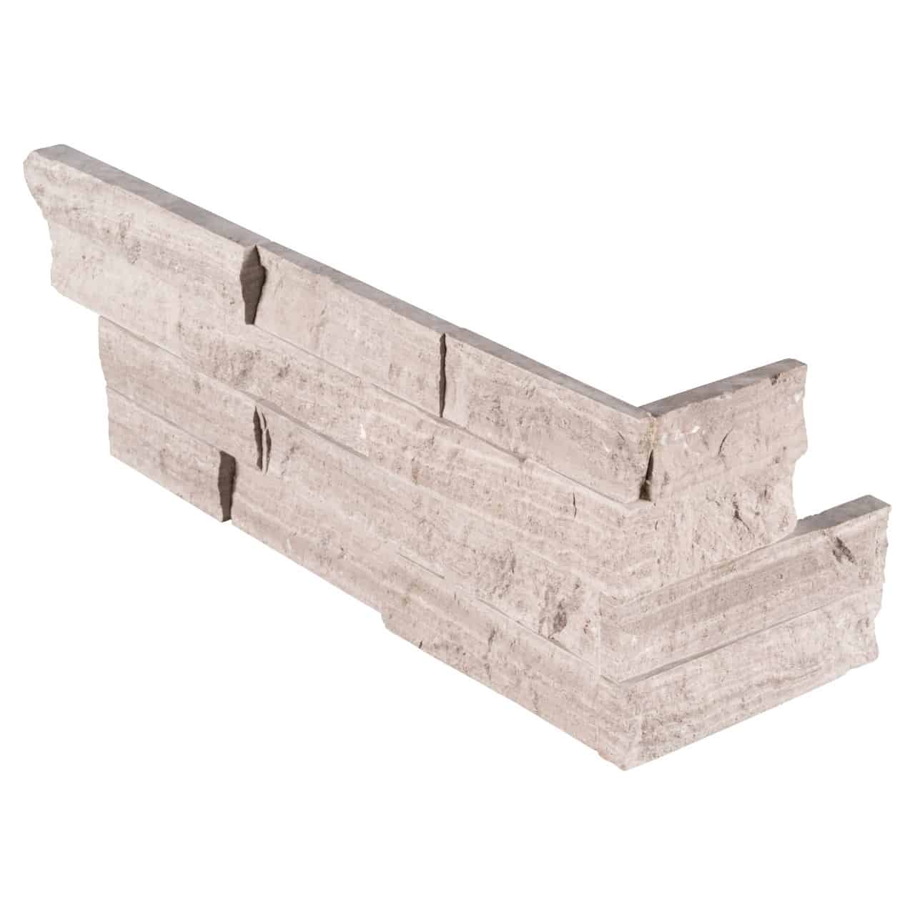 Gray Oak Splitface "L" Panel 6x18