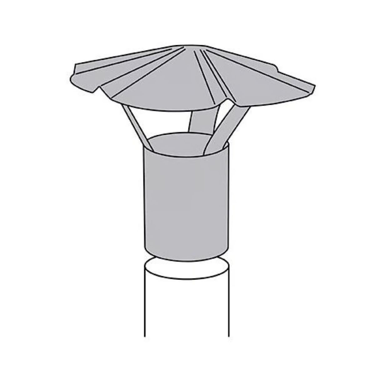Imperial 8 in. Galvanized Steel Chimney Cap