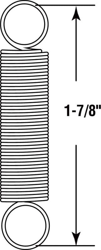 Prime-Line 1-7/8 in. L X 11/32 in. D Extension Spring 2 pk