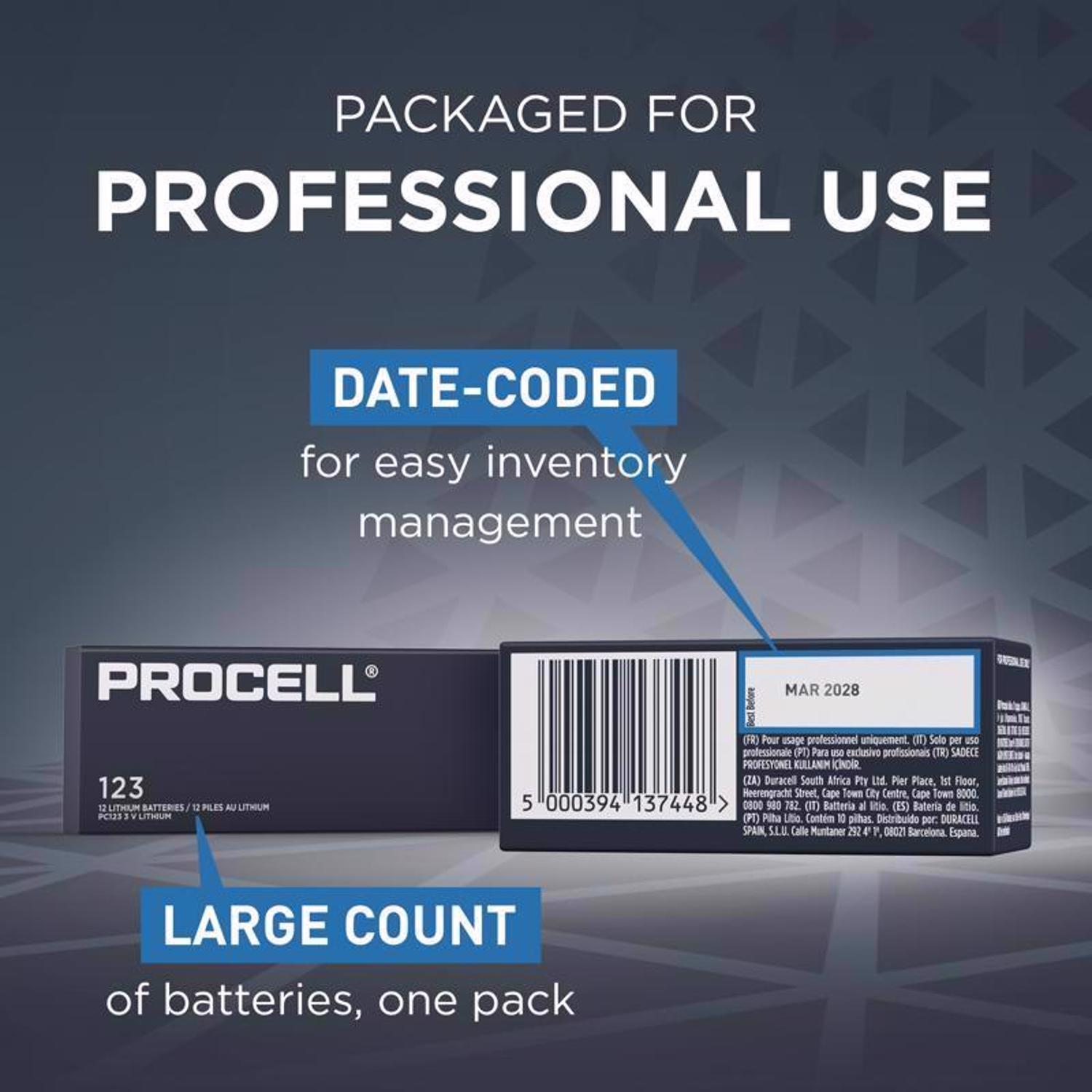 Procell Intense Alkaline AAA 1.5 V 1.465 mAh Primary Battery PX2400 24 pk