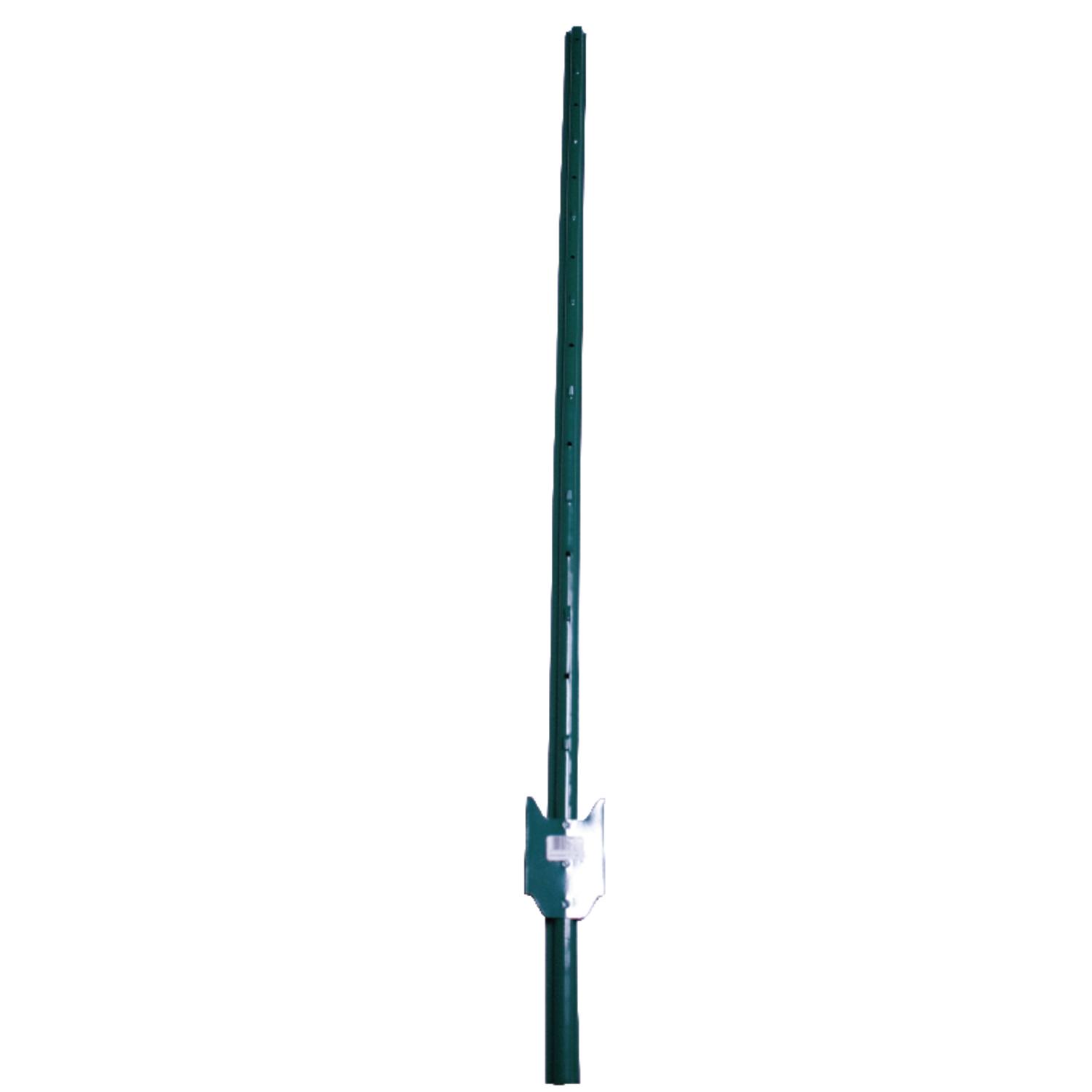 American Posts.5 in. H X 1.25 in. W X 5 ft. L 14 Ga. Powder Coated Green Steel U-Post