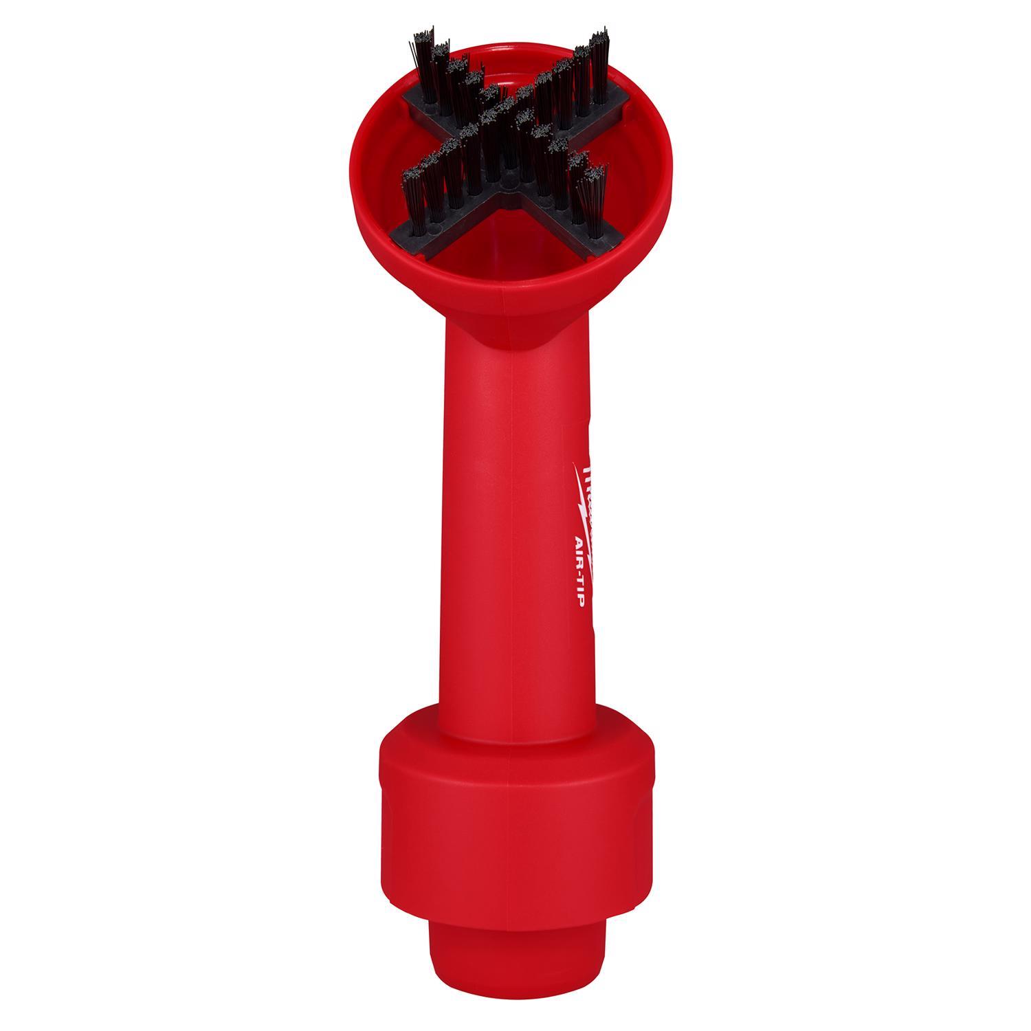 Milwaukee AIR-TIP 1-1/4 in. - 2-1/2 in. Shop Cross Wet/Dry Vac Brush 1 pc