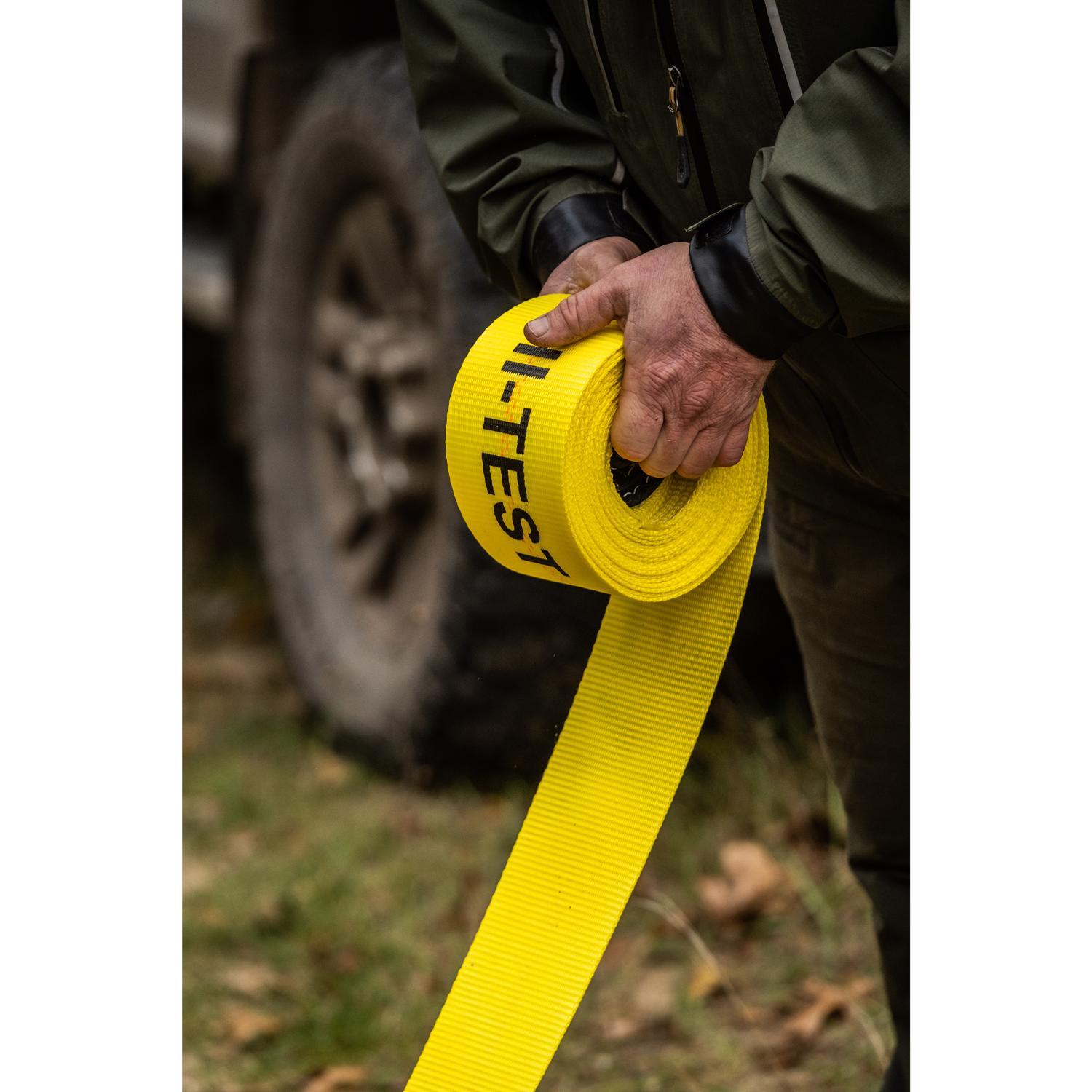 Keeper 4 in. W X 30 ft. L Yellow Vehicle Recovery Strap 10000 lb 1 pk