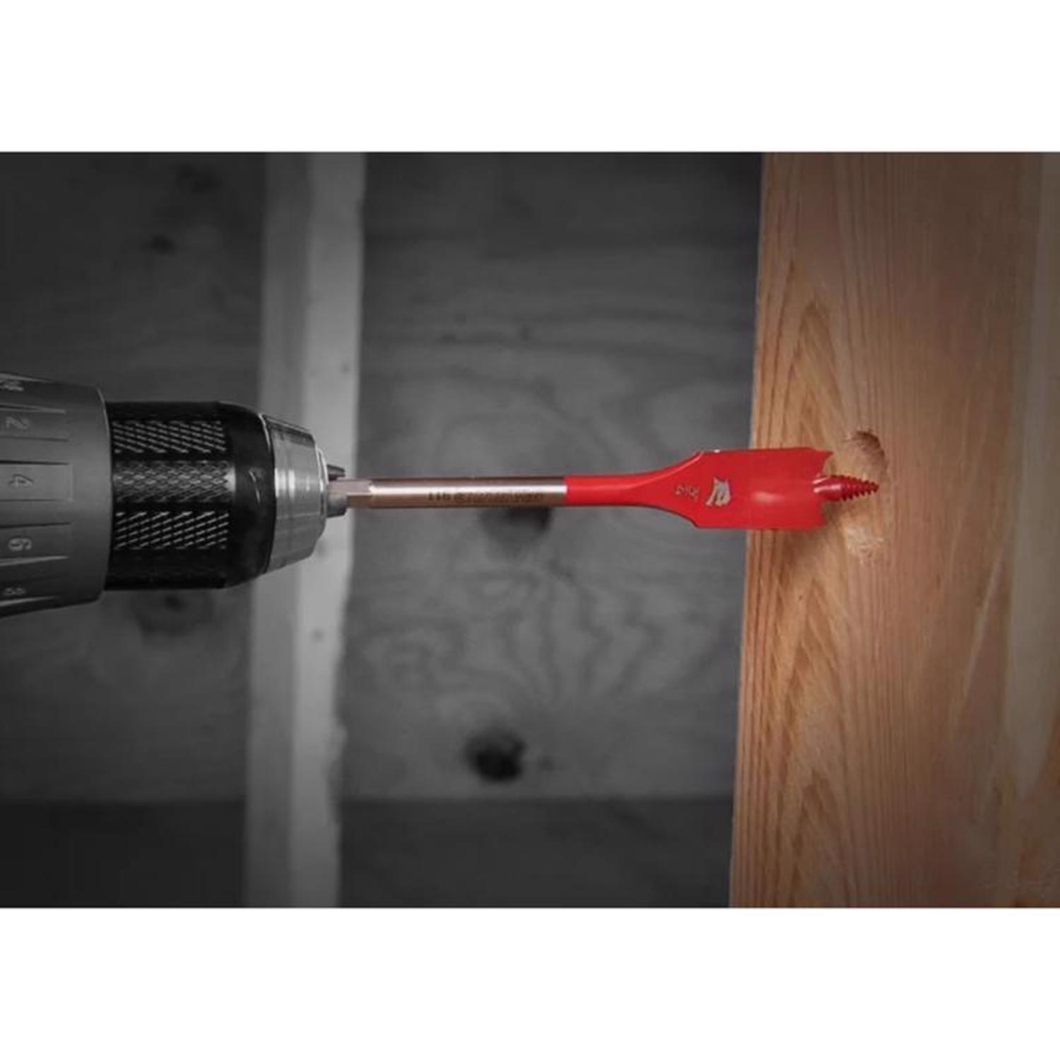 Diablo 1-1/4 in. X 6 in. L High Speed Steel Clean Wood Spade Bit Hex Shank 1 pk