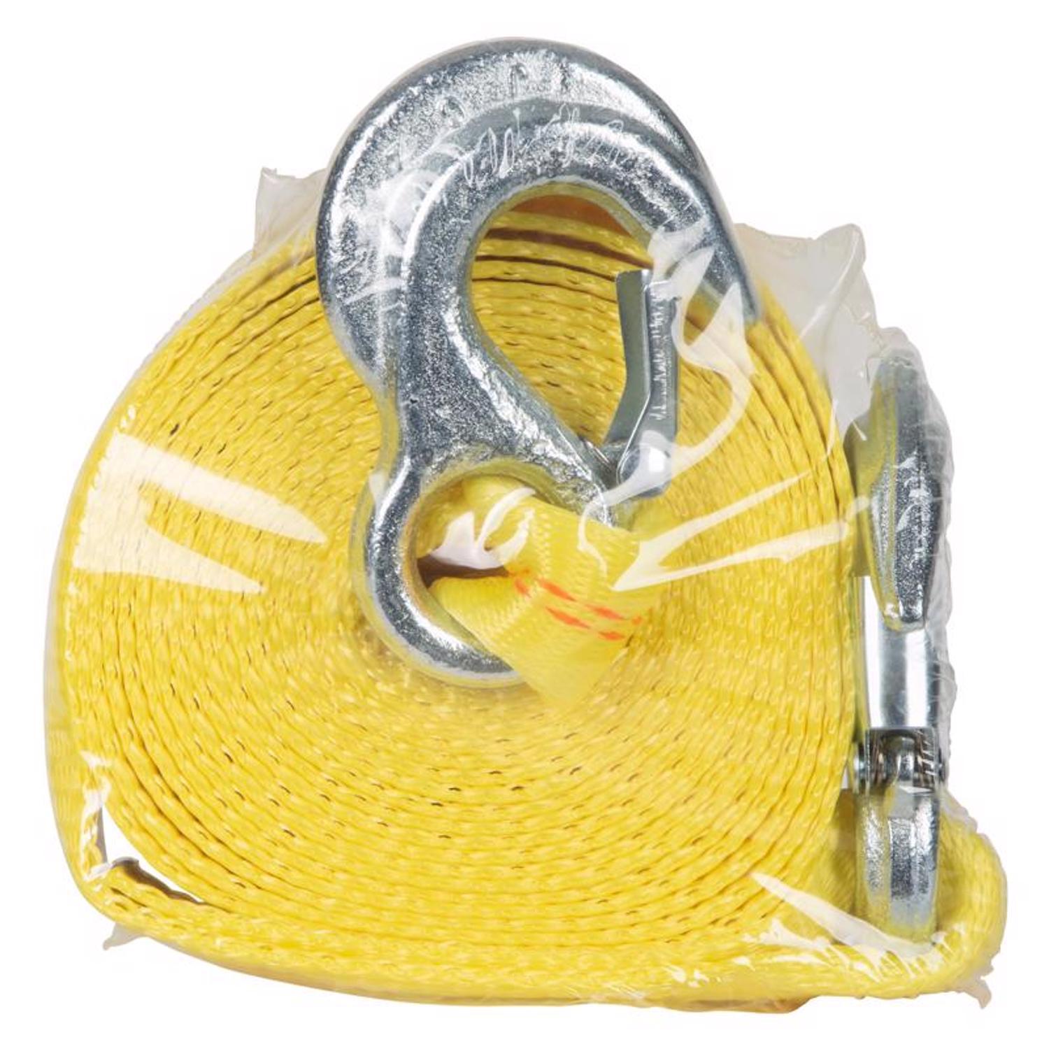 Keeper 2 in. W X 15 ft. L Yellow Tow Strap 5000 lb 1 pk