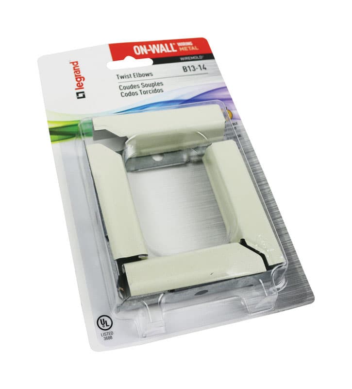 Legrand On-Wall 3.13 in. L Twist Elbow 1 pk