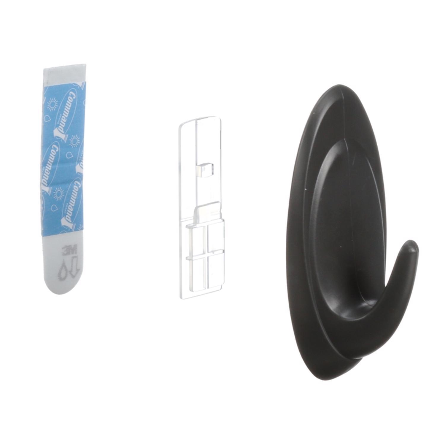 3M Command Medium Plastic Hook 3.25 in. L 2 pk
