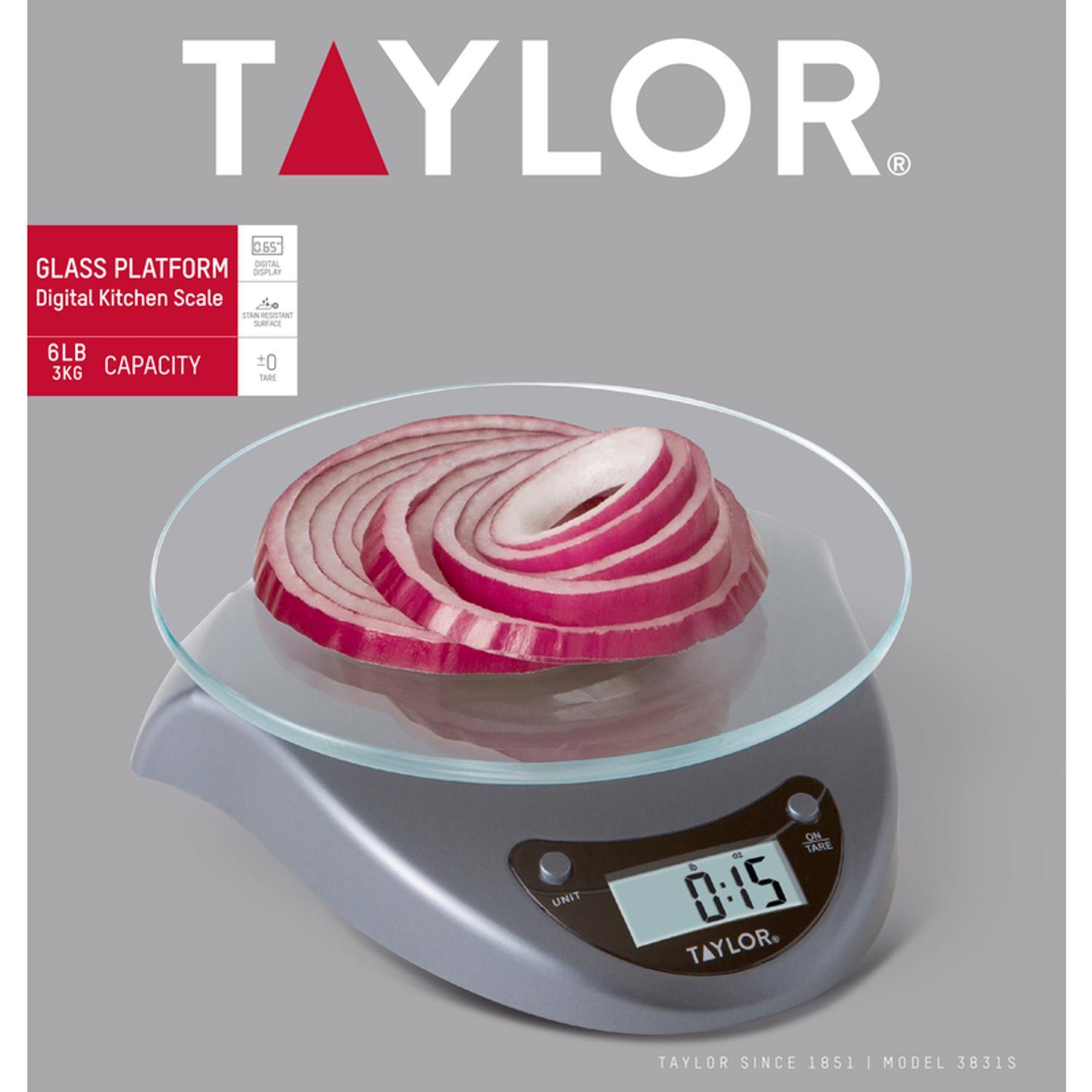 Taylor Silver Digital Food Scale 11 lb