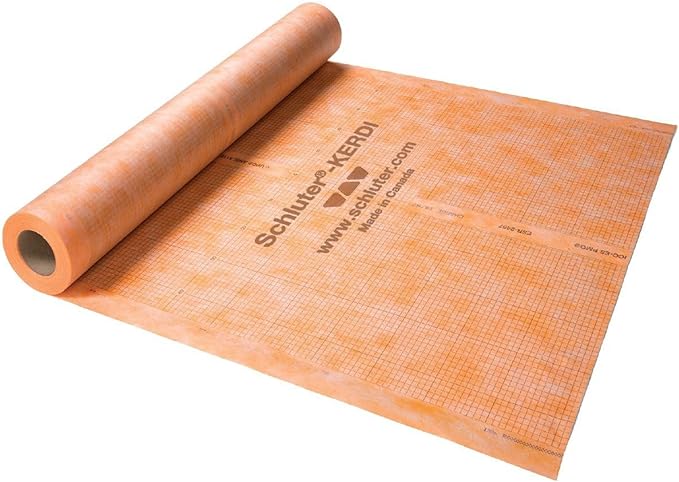 Schluter Kerdi Bonded Waterproofing Vapor-Retardant Membrane for Tile Application - 3'3 in. Width, 98'5 in. Length, 323 Square Feet