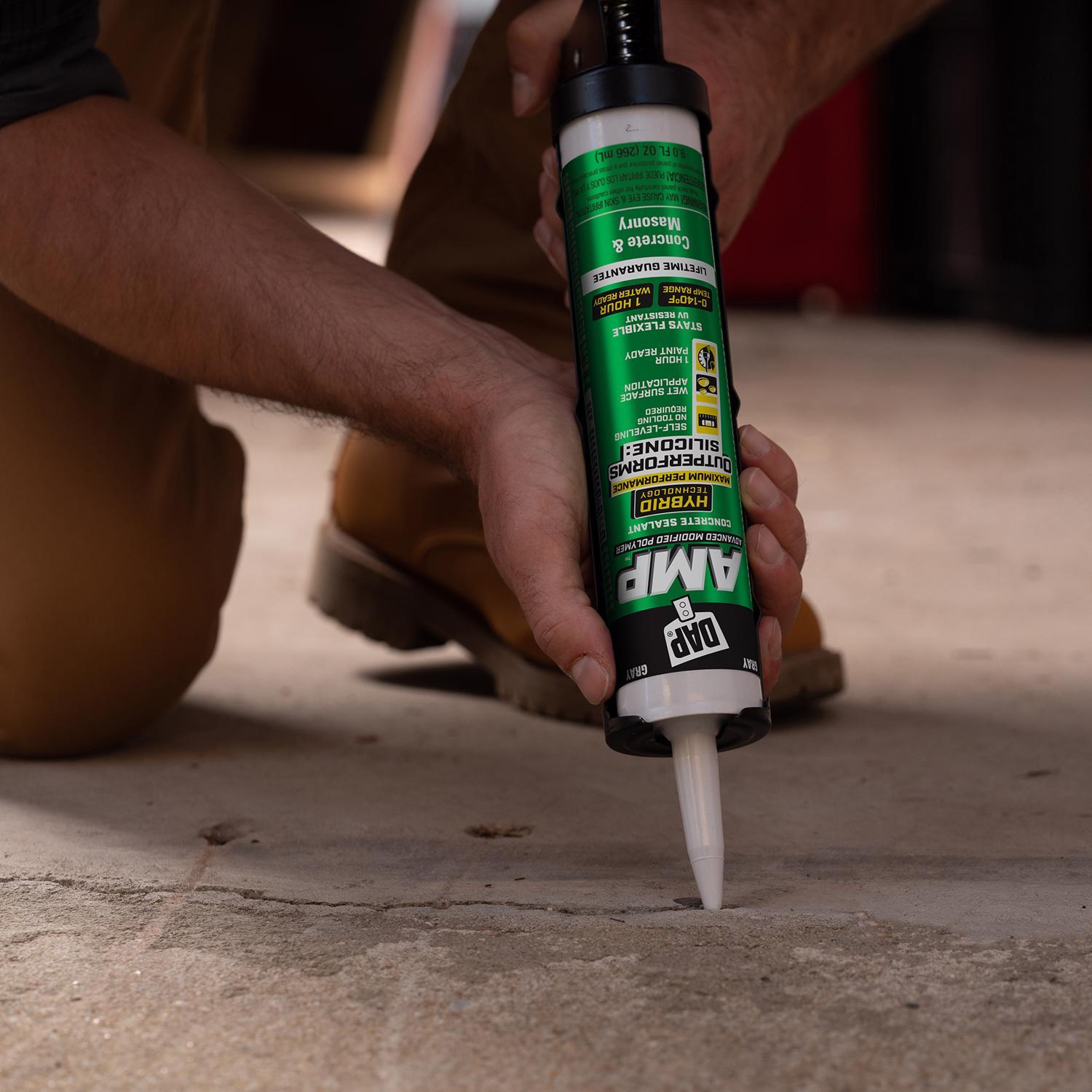 DAP AMP Gray Polymer Advanced Hybrid Self-Leveling Sealant 9 oz