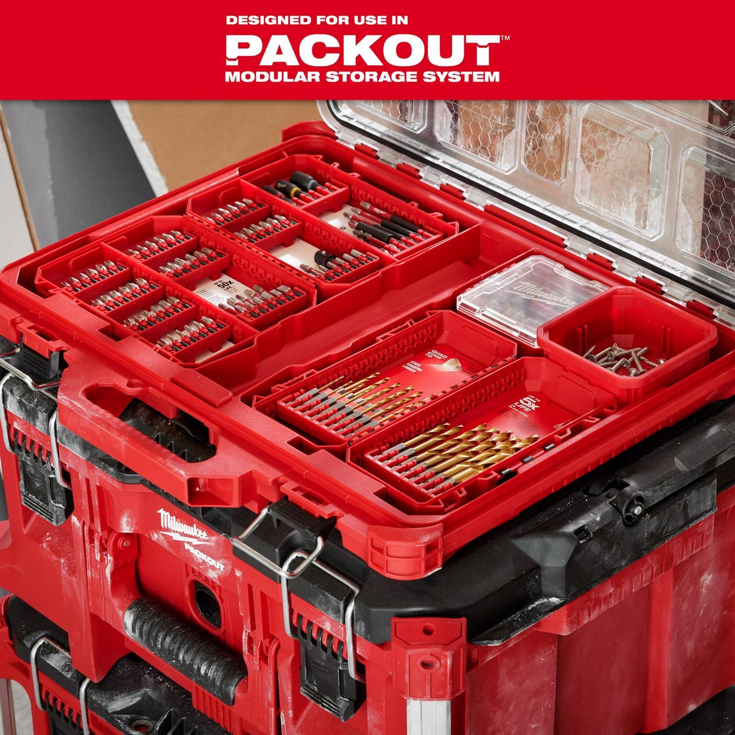 Milwaukee Shockwave Assorted Driver Bit Set Alloy Steel 55 pc
