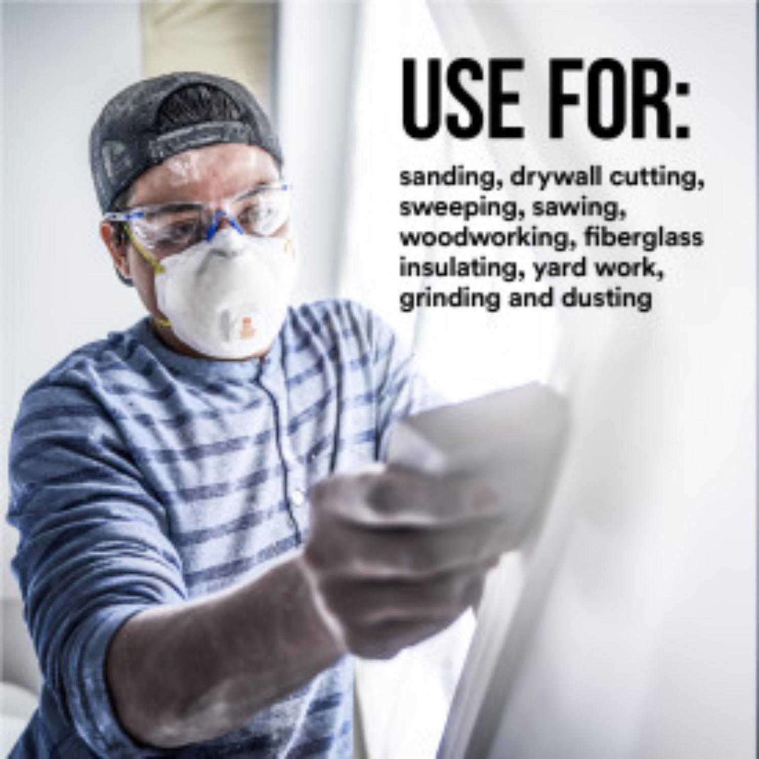 3M N95 Sanding and Fiberglass Disposable Respirator Valved White 2 pc