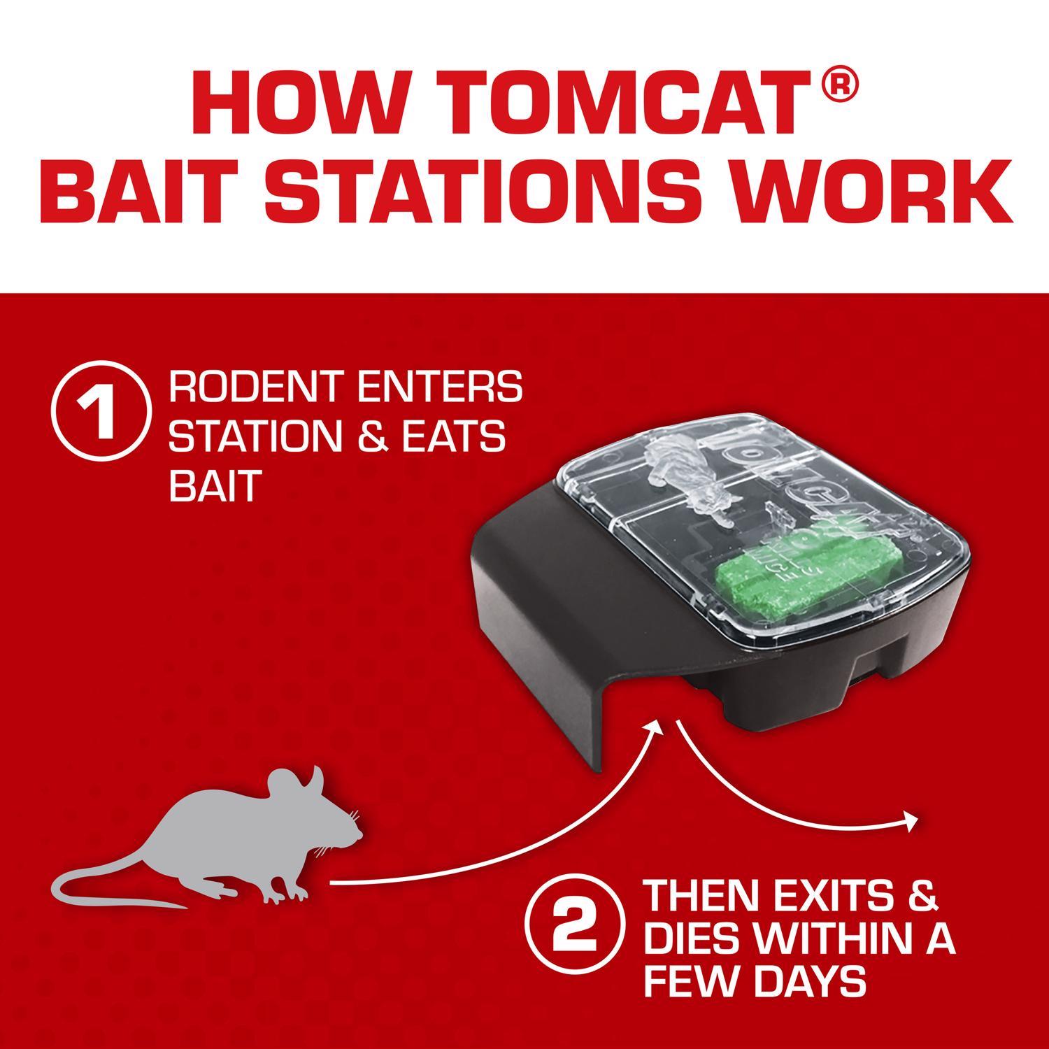 Tomcat Bait Station and Bait Blocks For Mice 16 oz 1 pk