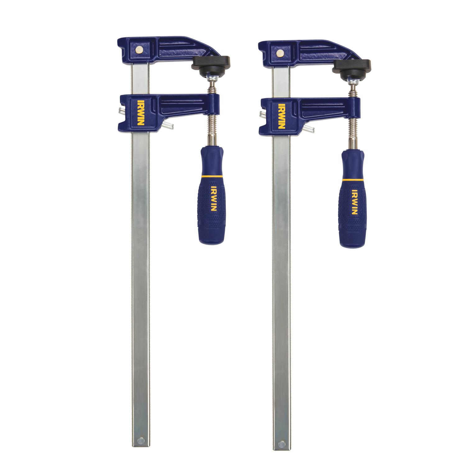 Irwin 12 in. X 2-1/2 in. D F Clamp Set 600 lb 2 pk