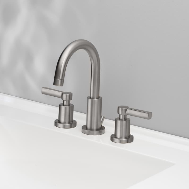 Oakbrook Collection Brushed Nickel Modena Widespread Bathroom Sink Faucet 8 in.