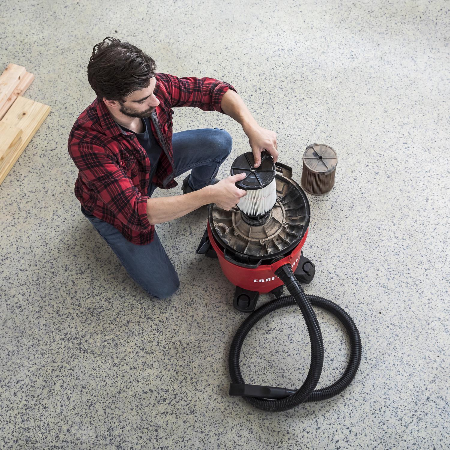 Craftsman 6.75 in. D General Purpose Wet/Dry Vac Cartridge Filter 5-20 gal 1 pc