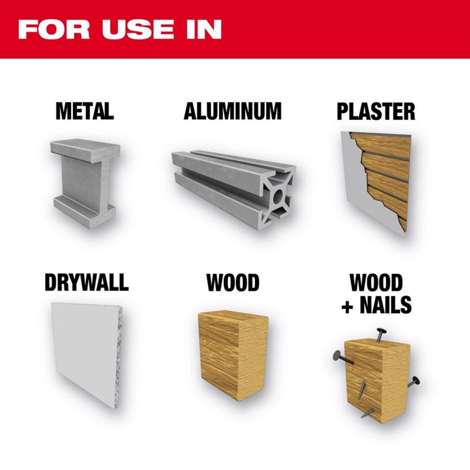 Milwaukee Hole Dozer Assorted Bi-Metal Hole Saw Kit Arbor Included