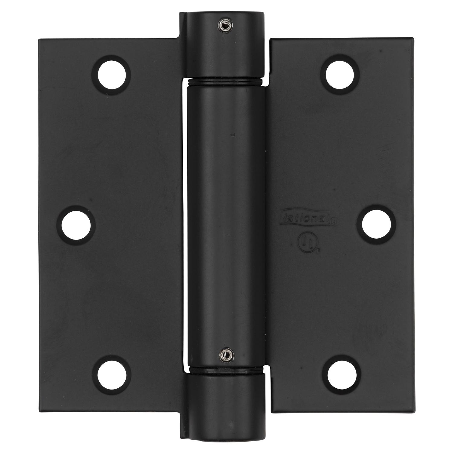 National Hardware 3-1/2 in. L Oil Rubbed Bronze Spring Hinge 1 pk