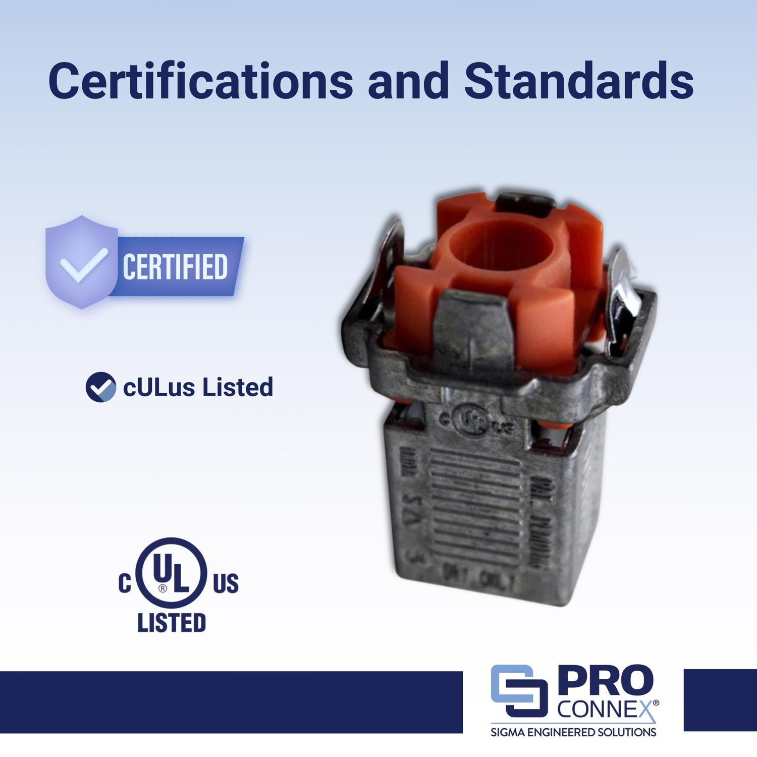Sigma Engineered Solutions ProConnex 3/8 in. D Die-Cast Zinc Flex Connector For AC, MC and FMC/RWFMC