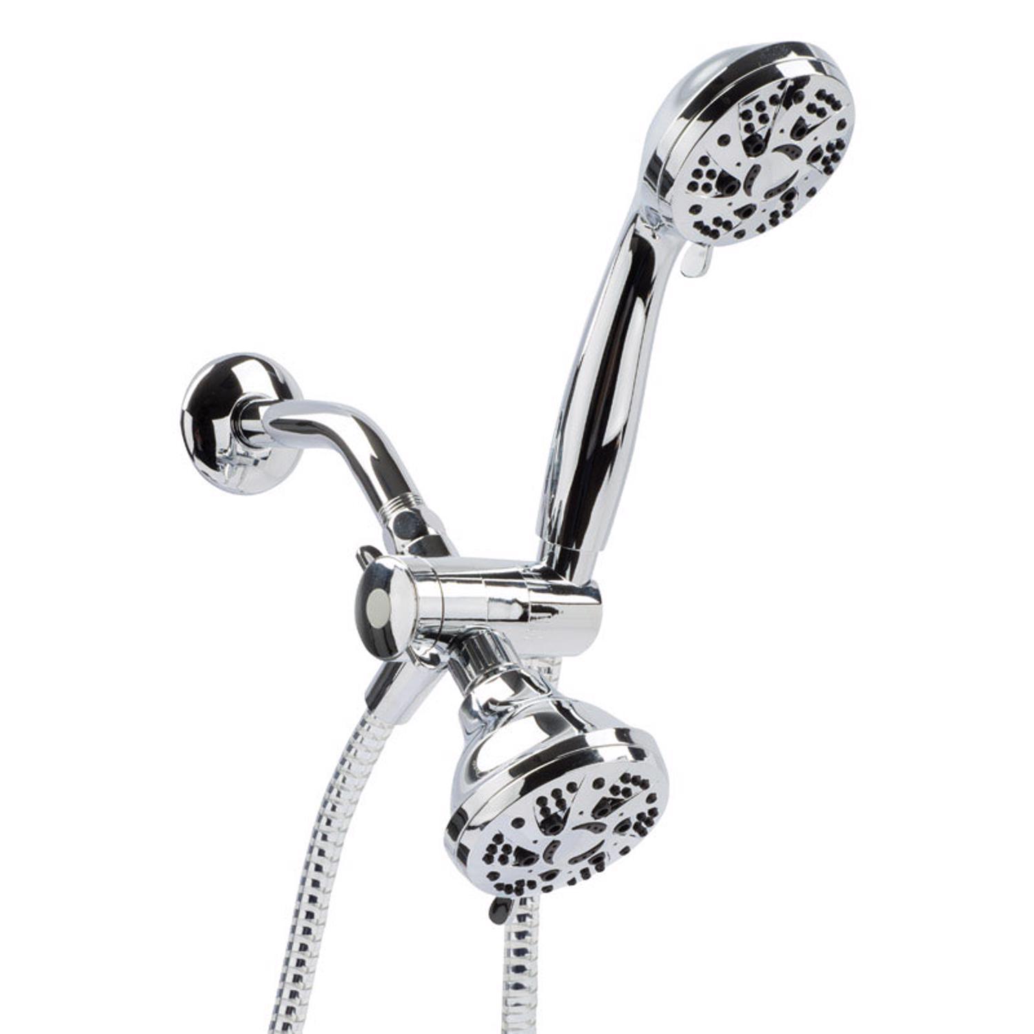 OakBrook Chrome PVC 5 settings Showerhead Combo 1.8 gpm