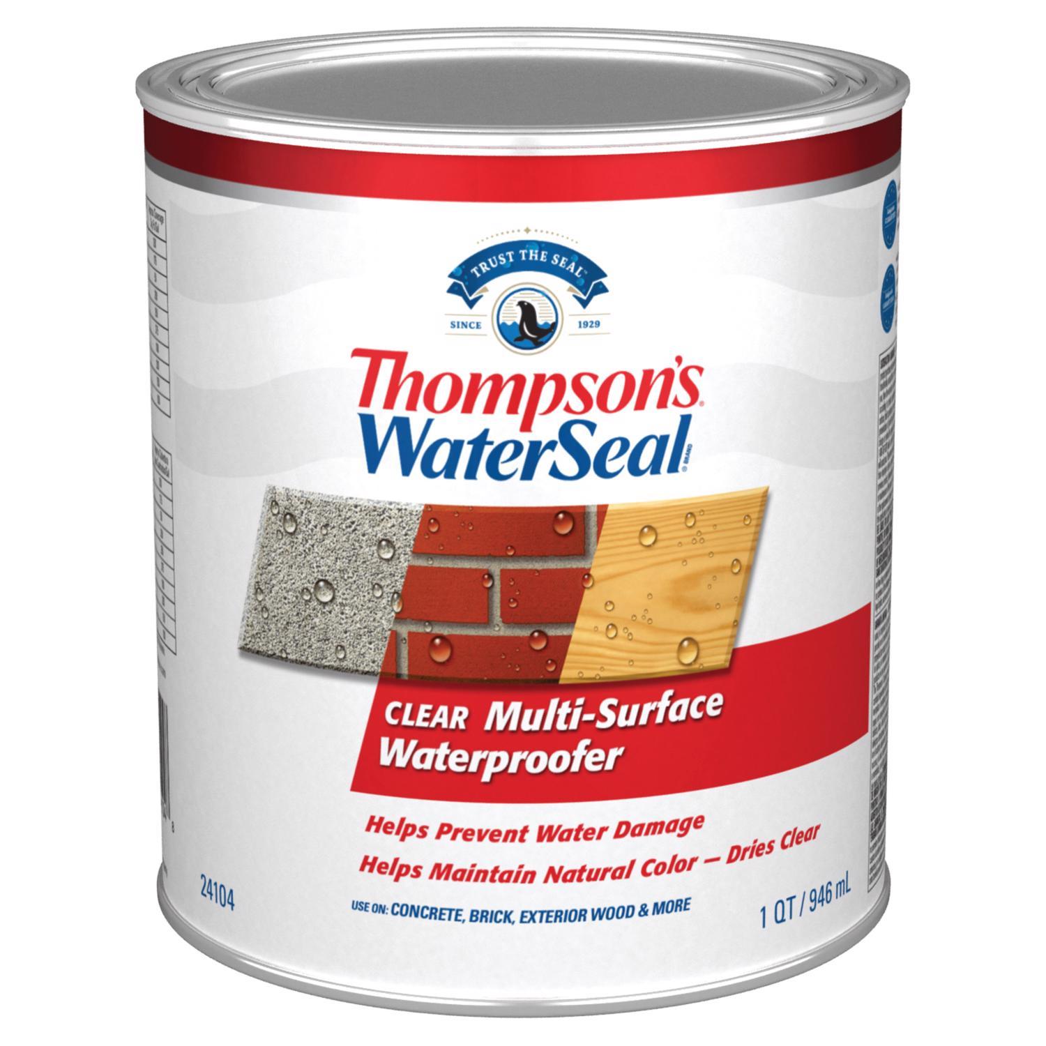 Thompson's WaterSeal Clear Fully-Transparent Water-Based Multi-Surface Waterproofer 1 qt