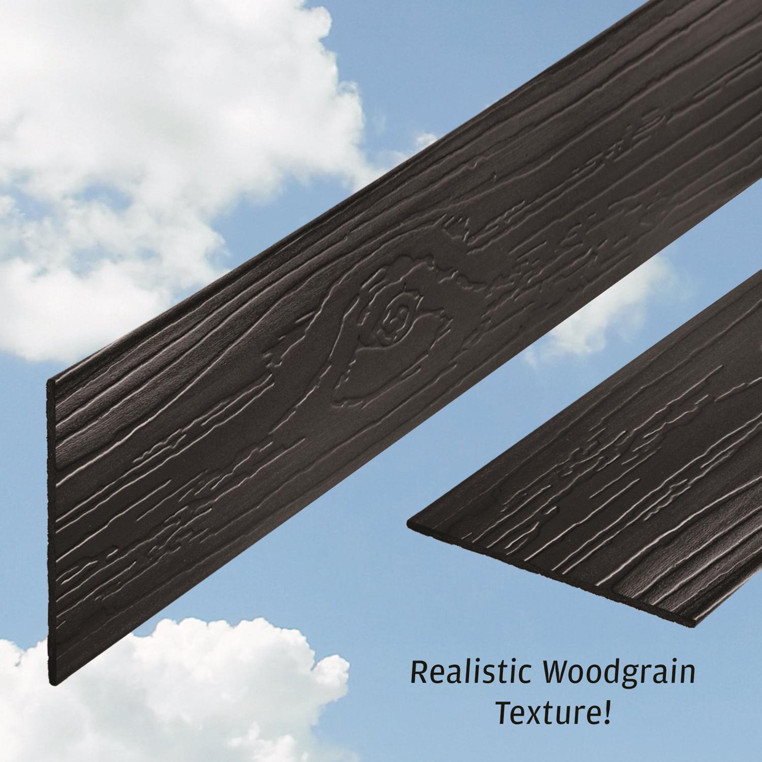 Master Mark Terrace Board 40 ft. L X 4 in. H Plastic Black Lawn Edging