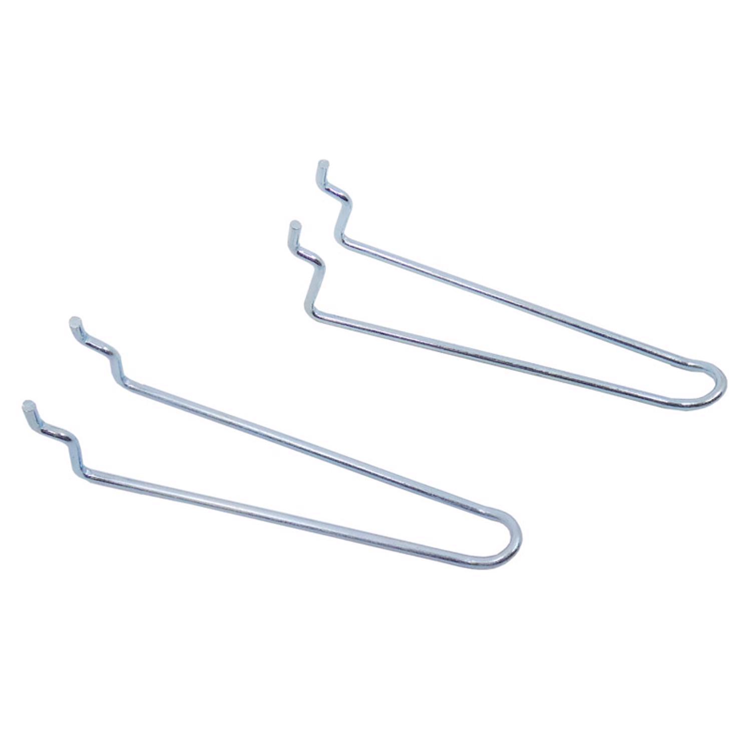Crawford Zinc Plated Silver Steel 4.5 in. Peg Hooks 1 pk